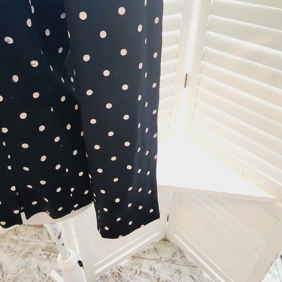 LOUIS FERAUD POLKA DOT BLACK & WHITE JACKET SIZE 8 - Picture 7 of 8